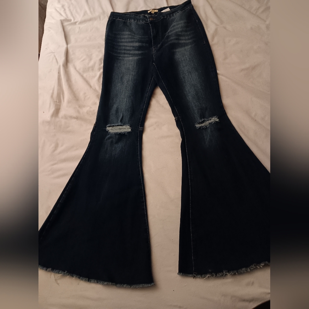 Home Folk Bell Bottoms Flared Jeans 14